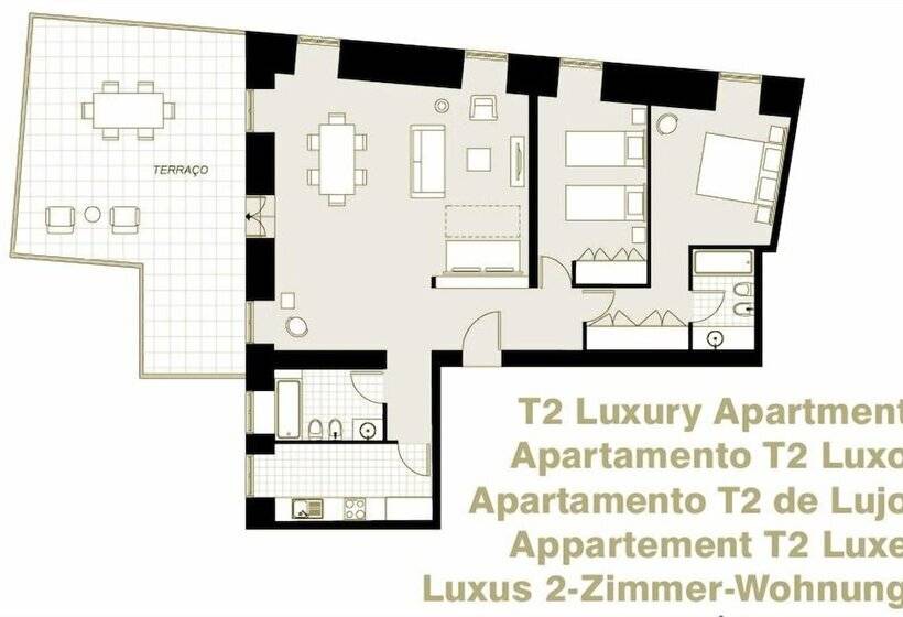 Apartamento 2 Dormitórios, Lisbon Serviced Apartments   Palácio Camões