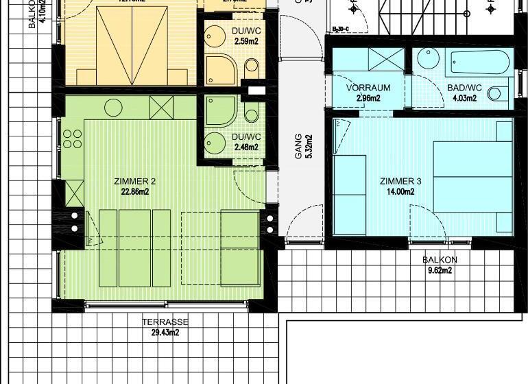 Апартаменты 1 Спальня с Террасой, Pension Gulla   Ferienhaus Appartements B&b