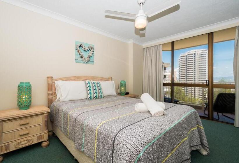 דירת חדר שינה  1 עם נוף לעיר, Breakers North Absolute Beachfront Apartments