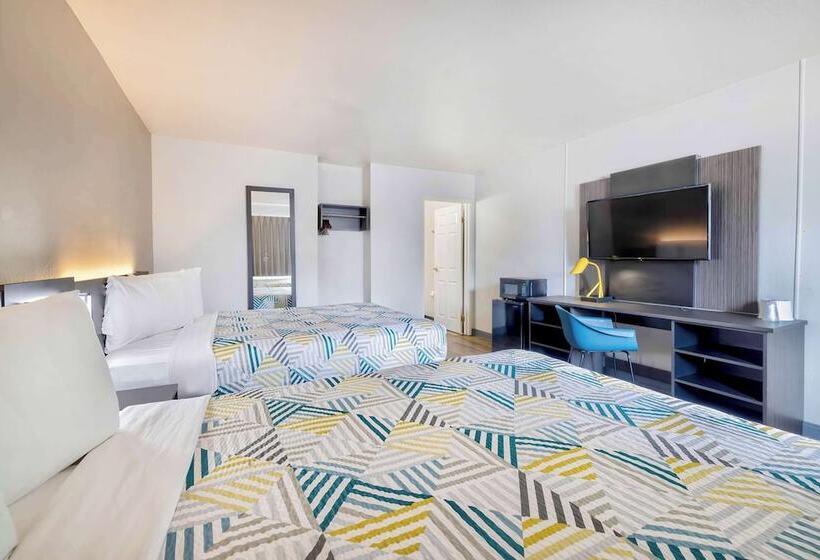 스탠다드 룸 더블 침대 2개, Motel 6villa Park, Il  Chicago West