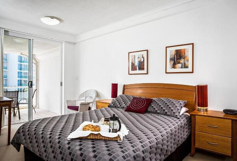 침실 2개 바다 전망 아파트, Kirra Beach Apartments
