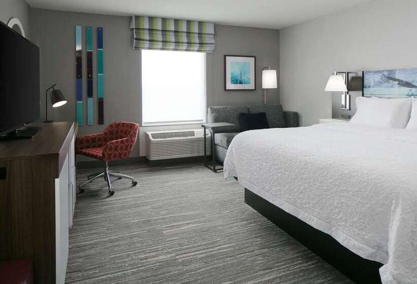 带大床的标准间, Hampton Inn Springfieldsoutheast