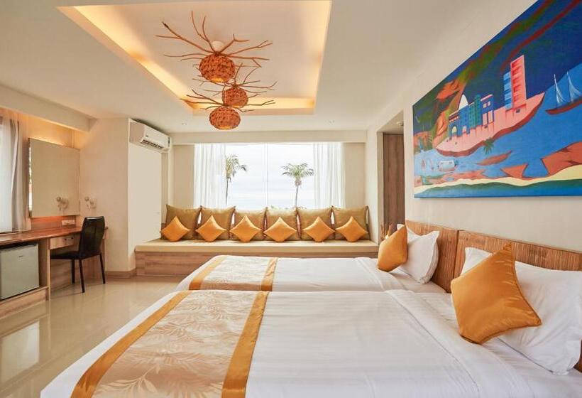 수영장이 있는 3베드룸 빌라, Dhevan Dara Beach Villa Kuiburi