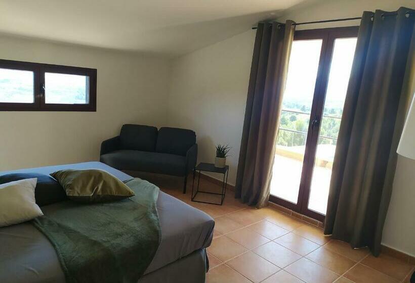 اتاق استاندارد با چشم‌انداز استخر, Habitaciones En Finca Olivo Y Almendro