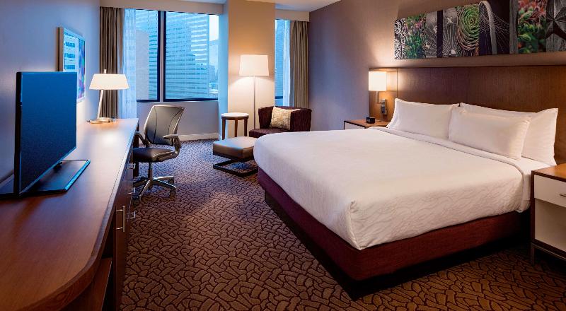 חדר סטנדרט עם מיטת קינג, Hilton Garden Inn Downtown Dallas
