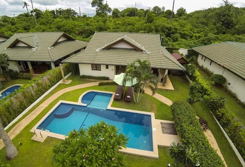 3 베드룸 디럭스 빌라, Idyllic Samui Beach Villa Resort