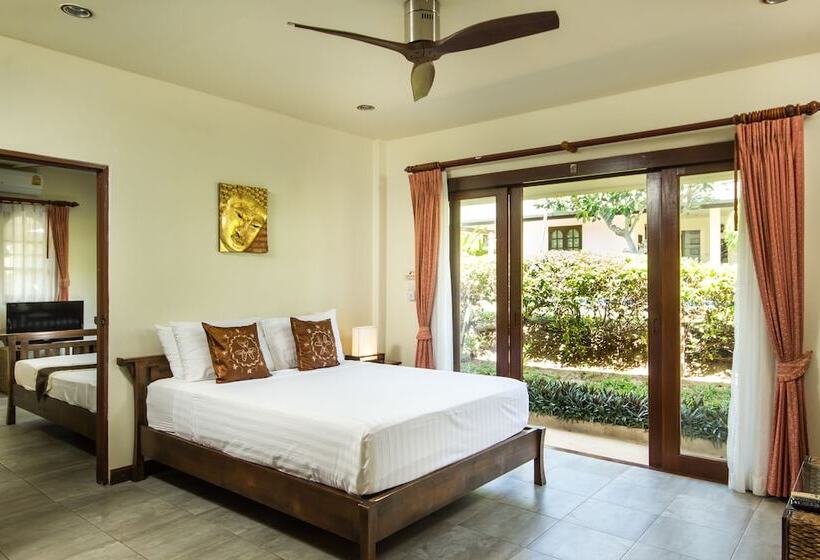 침실 4개 빌라, Idyllic Samui Beach Villa Resort