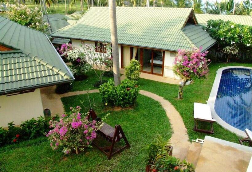 침실 1개 디럭스 빌라, Idyllic Samui Beach Villa Resort