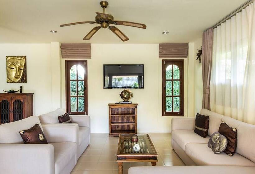 3 베드룸 디럭스 빌라, Idyllic Samui Beach Villa Resort