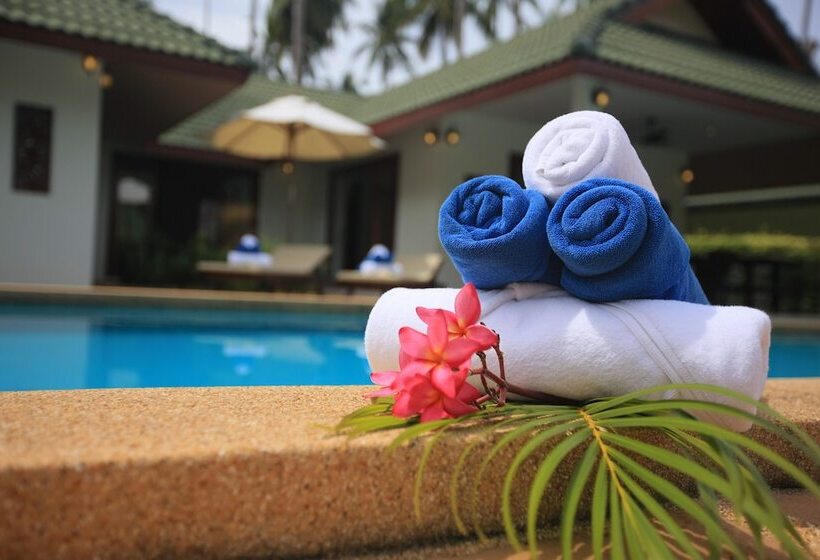 3 베드룸 디럭스 빌라, Idyllic Samui Beach Villa Resort