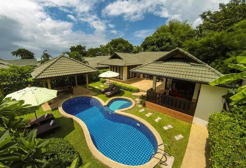 3 베드룸 디럭스 빌라, Idyllic Samui Beach Villa Resort