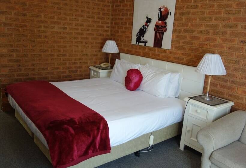 스탠다드 룸 킹사이즈 침대, Central Yarrawonga Motor Inn
