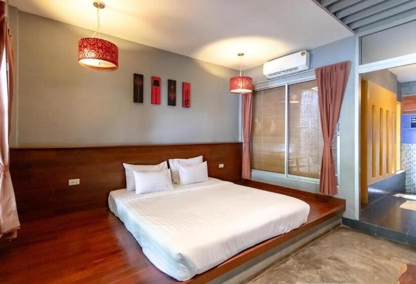 Номер Deluxe Кровать Кинг, Namsai Resort Kanchanaburi
