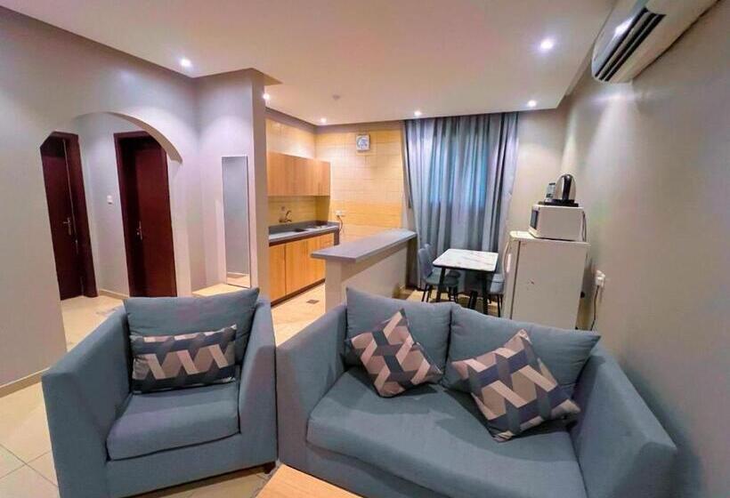 اتاق لوکس, السعادة سويت   الملز الرياض Saada Suites Serviced Apartments