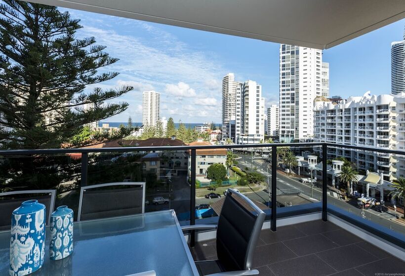 침실 1개 바다 전망 아파트, Synergy Broadbeach   Official
