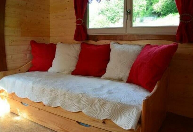 Номер Стандарт, Roulotte Cosy Avec Kitchenette, Ruisseau Apaisant Et Espace Bien être, Nuit Insolite à Ferdrupt   Fr