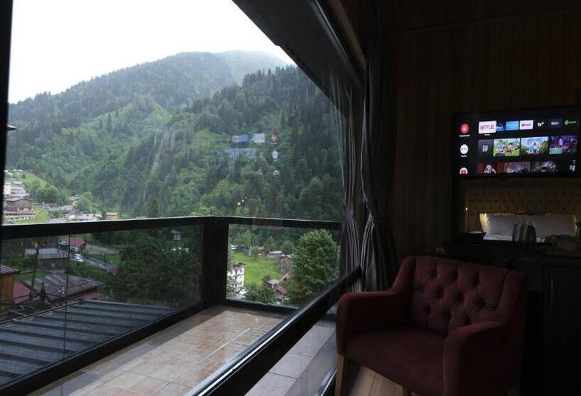 اتاق استاندارد با بالکن, Ayder Villa De Pelit