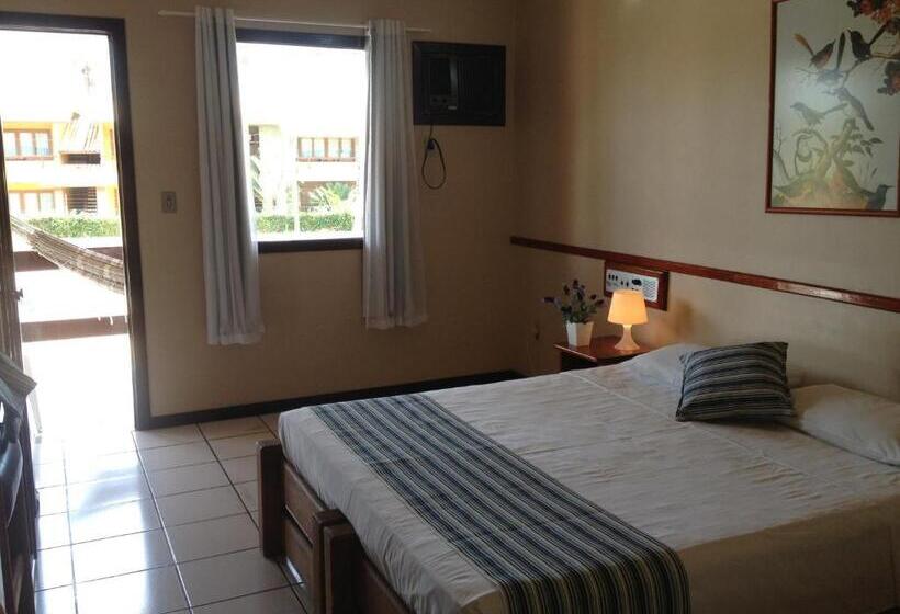 Quarto Quádruplo Standard com Vista de Piscina, Taperapuan Praia