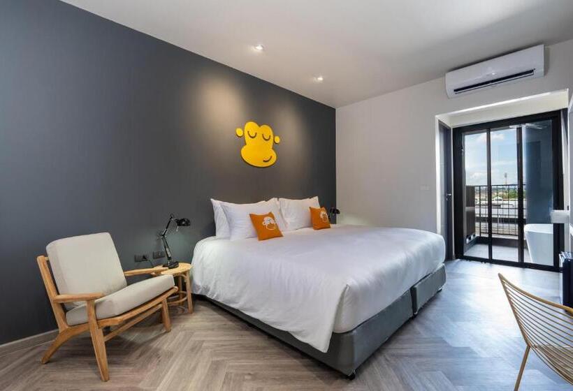 스탠다드 룸 킹사이즈 침대, Newly Opened   Blu Monkey Hub And Hotel Krabi Town