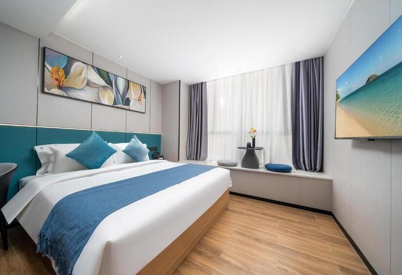 스탠다드 룸 킹사이즈 침대, Weizhanwan Hotel Shenzhen International Convention And Exhibition Center