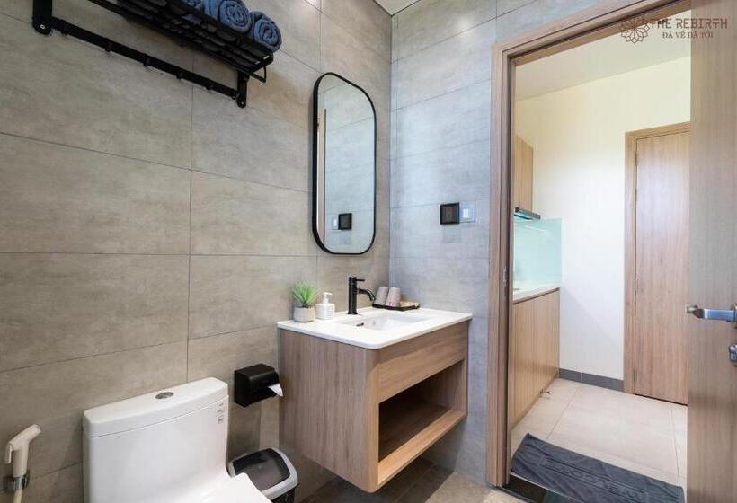 آپارتمان 1 خوابه با چشم‌انداز دریا, The Rebirth Apartment Binh Chau Ho Tram