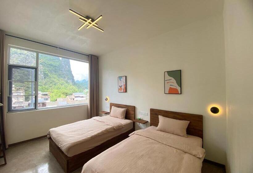 Номер Стандарт Вид на Горы, Pomelo Hostel Xingping