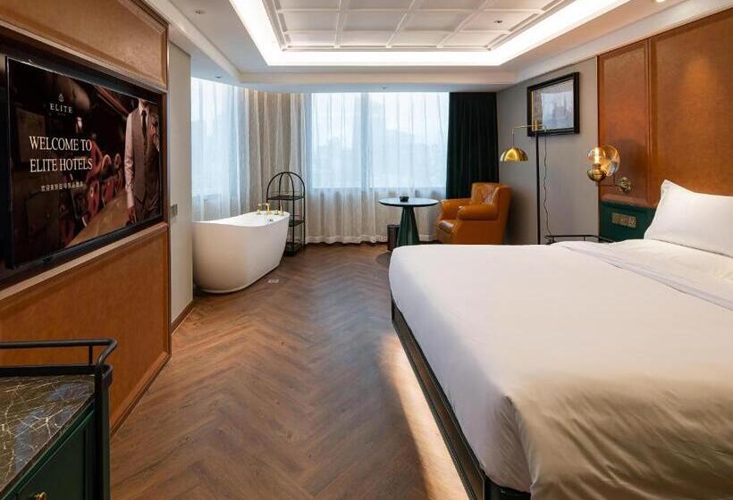 스탠다드 룸 퀸사이즈 침대, Elite Hotel Taikoo Hui Plaza Guangding Metro Station Branch   Free Shuttle Bus To Canton Fair Comple