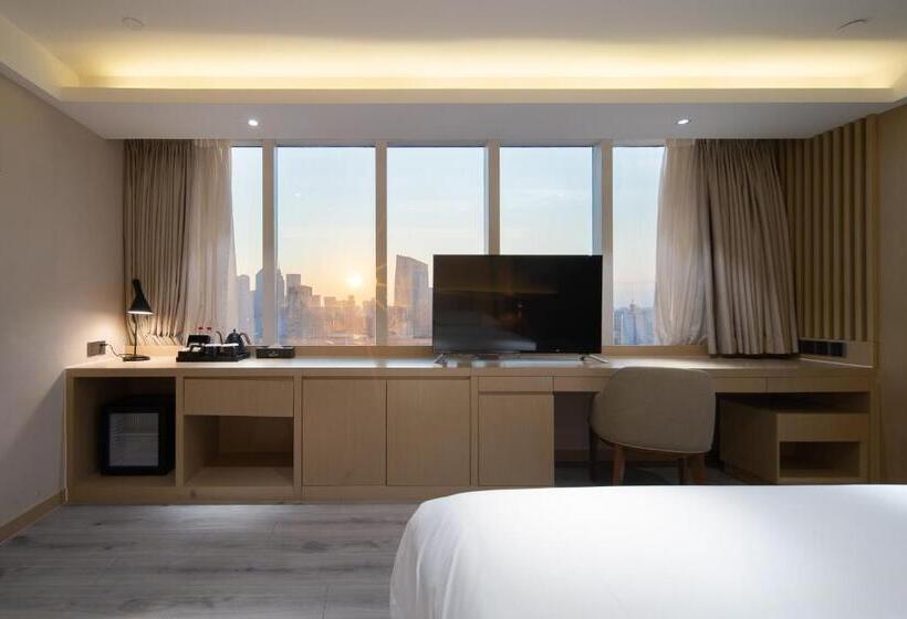 스탠다드 룸 퀸사이즈 침대, Elite Hotel Taikoo Hui Plaza Guangding Metro Station Branch   Free Shuttle Bus To Canton Fair Comple