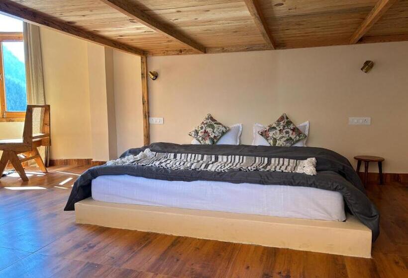 اتاق سوپریور با چشم‌انداز کوهستان, Grham Hostel Kasol, Katagla