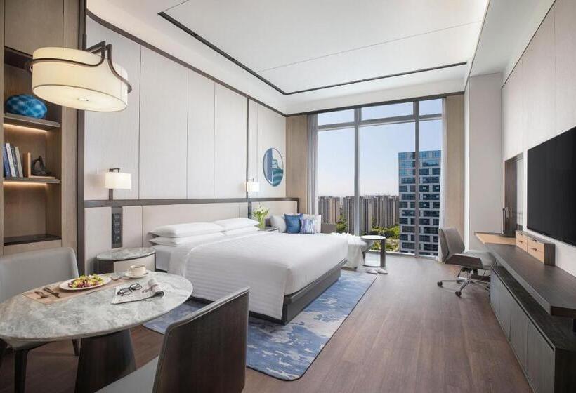 带城市景观的标准工作室, Marriott Executive Apartments Hangzhou