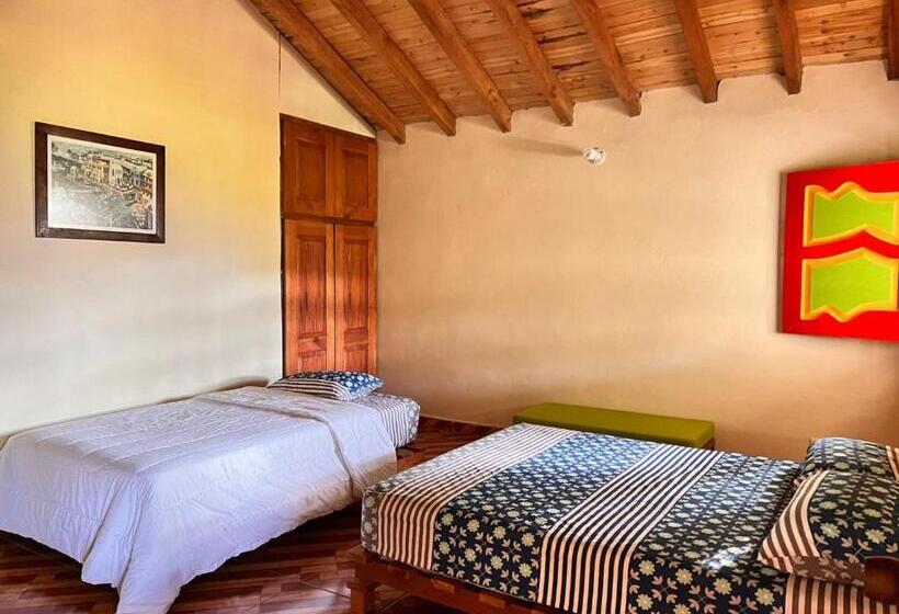 Номер Стандарт 2 Двуспальные Кровати, Residencia Artistica Y Hostal Los Colores