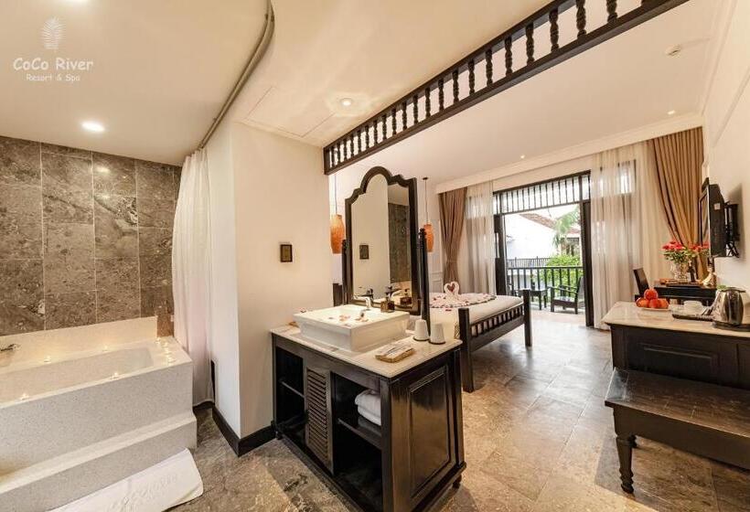 اتاق استاندارد با چشم‌انداز استخر, Hoi An Coco River Resort & Spa