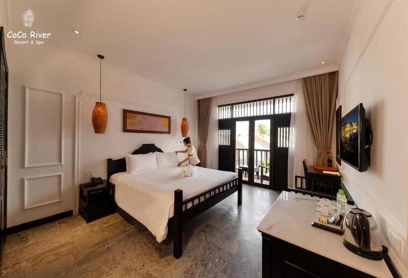 اتاق لوکس با چشم‌انداز دریا, Hoi An Coco River Resort & Spa