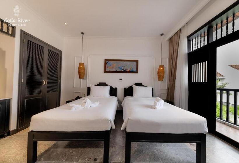 اتاق لوکس با چشم‌انداز دریا, Hoi An Coco River Resort & Spa
