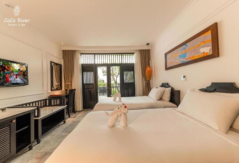 اتاق استاندارد با چشم‌انداز استخر, Hoi An Coco River Resort & Spa