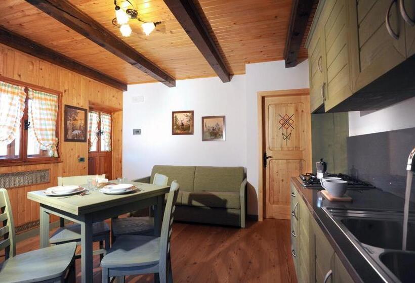 침실 1개 아파트, Albergo Diffuso Comeglians