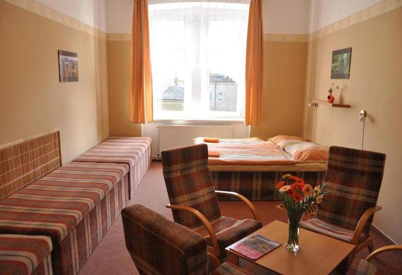 家庭房间共用浴室, Hostel Děčín
