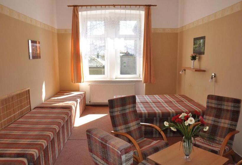 家庭房间共用浴室, Hostel Děčín
