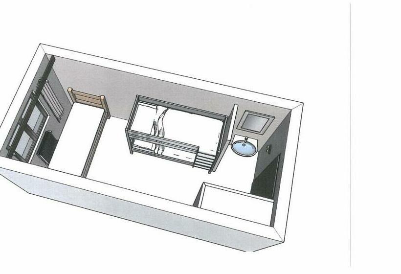 חדר סטנדרט לשלושה עם חדר אמבטיה משוף, Cis-ethic Etapes De Val Cenis