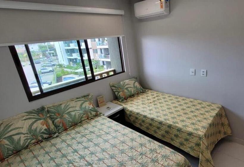 带2个卧室的公寓, Flat Mana Beach Muro Alto