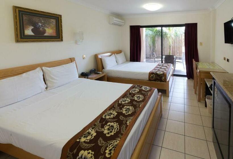 스탠다드 룸 더블 침대 2개, Novena Palms Motel