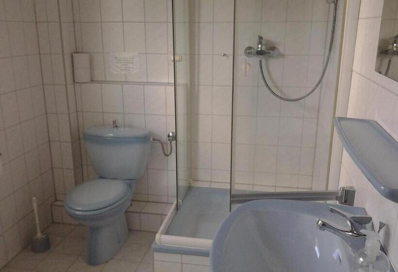 חדר סטנדרד יחיד חדר אמבטיה משותף, Monteurzimmer Alte Schule Heberndorf 1
