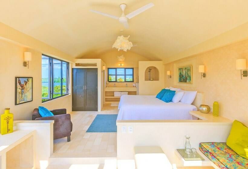 חדר דלוקס עם מיטת קינג, Villa Encantada By Coco B Isla