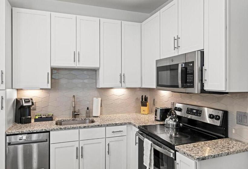 דירת דלוקס 2 חדרי שינה, Placemakr Downtown Austin