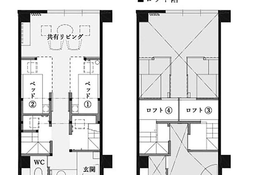 Четырехместный Номер Стандарт, Hishino Onsen Tokiwakan