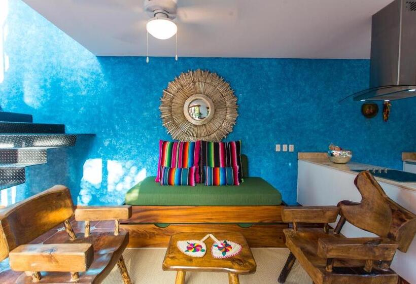 マスタースイートルーム, Casa Lotería  Pueblito Sayulita  Colorful, Family And Relax Experience With Private Parking And Pool