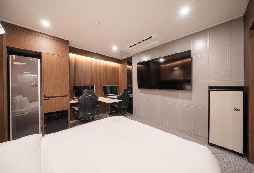 带大床的标准间, Sangju Brown Dot Hotel Sangju Branch