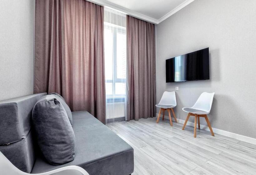 آپارتمان سوپریور 2 خوابه, Tengri City Jassyl, апарт номер 2 х комнатная