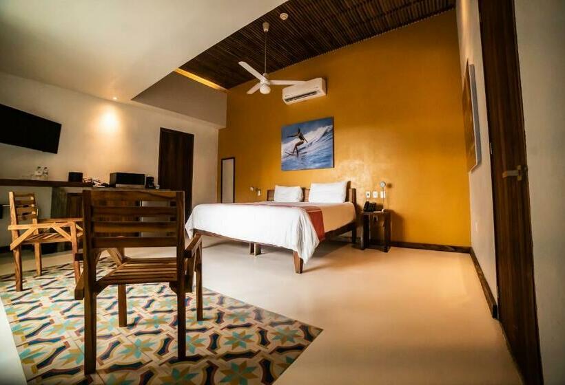 Quarto Deluxe Cama King, Mboutique Hotel Sayulita