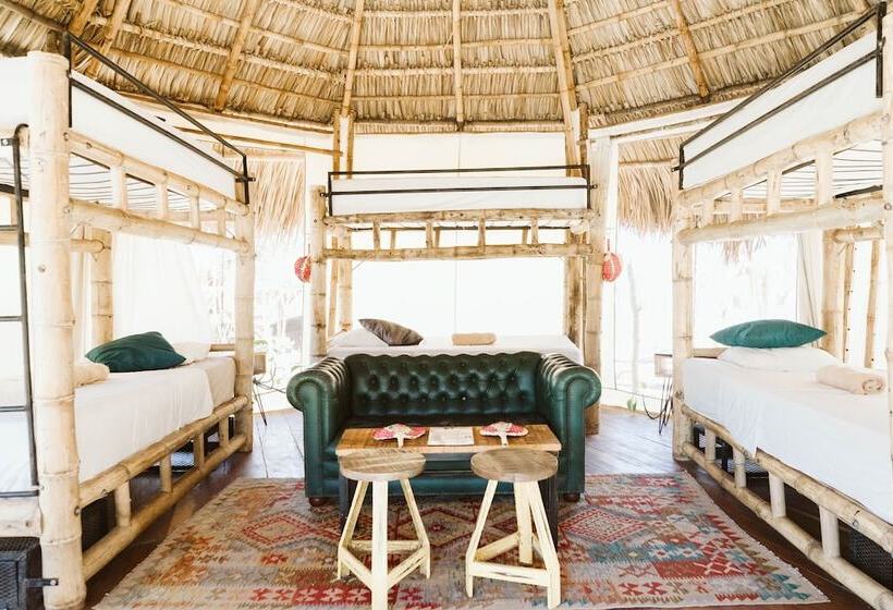 共用房间的床, Dreamsea Surf Resort Nicaragua